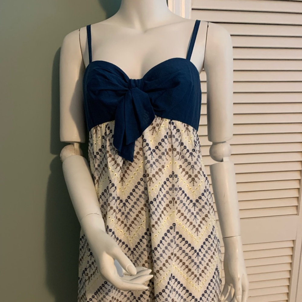 BCBG Max Azria Cotton Eyelet Dress